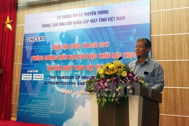 越南举行应对网络攻击的国际演习活动 hinh anh 1