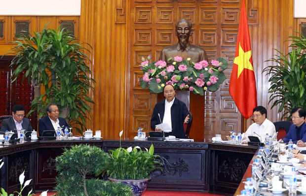 政府总理阮春福与北宁省领导举行工作会议 hinh anh 1