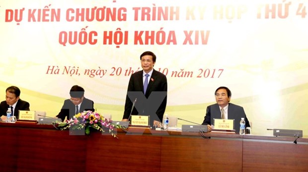 越南十四届国会四次会议将于本月23日开幕 hinh anh 1