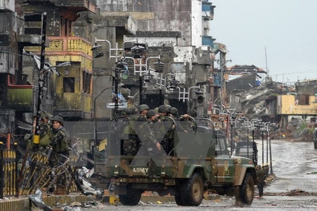 菲律宾马拉维持续5个月的战斗结束 hinh anh 1