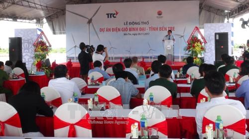 越南槟椥省首个风电项目正式开工建设 hinh anh 2