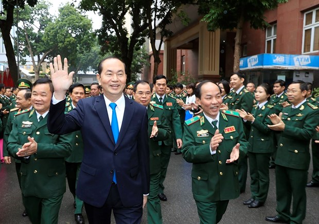 国家主席陈大光：边防部队需在捍卫国家主权边界及岛屿安全中发挥核心作用 hinh anh 1