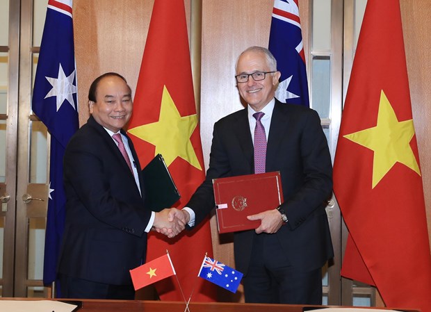 越南与澳大利亚发表关于建立两国战略伙伴关系的联合声明 hinh anh 1