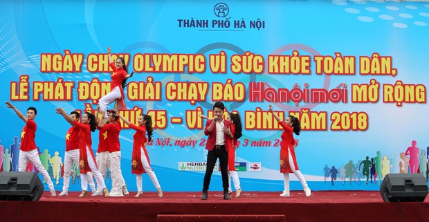 2018年奥林匹克日全民健身跑步活动在河内和胡志明市等地正式启动 hinh anh 2