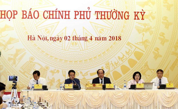 越南政府3月例行会议记者会：聚焦社会舆论关注的热点焦点问题 hinh anh 1