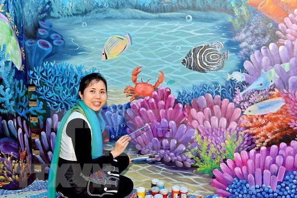 越南画家荣获国际设计大奖赛银牌 hinh anh 1