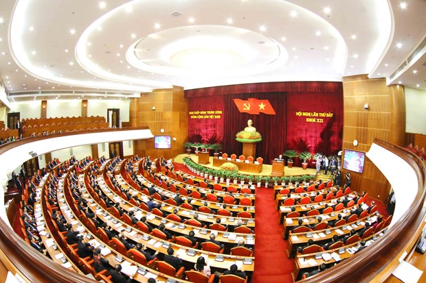 越南共产党第十二届中央委员会第七次全体会议正式落幕 hinh anh 1
