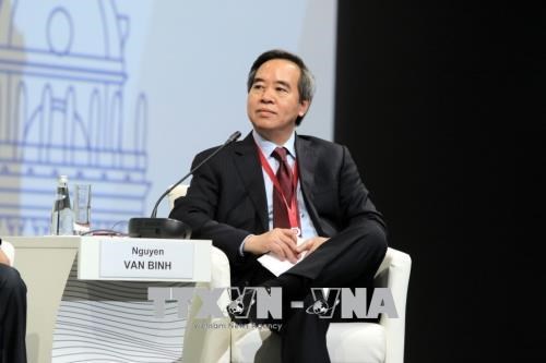 越共中央经济部部长出席2018年圣彼得堡国际经济论坛开幕式并发表重要讲话 hinh anh 1
