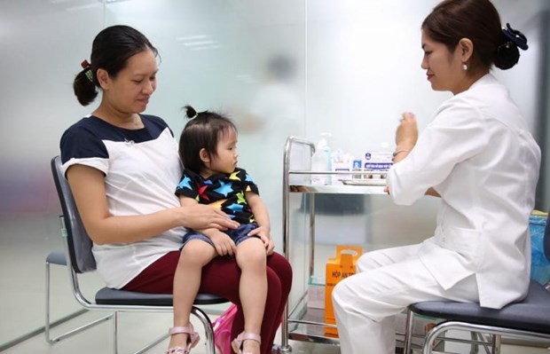 越南最大疫苗接种中心开业 hinh anh 1