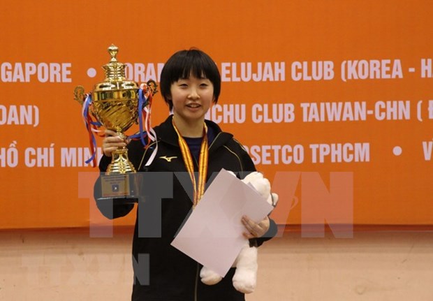 日本队夺得第32届国际乒乓球“金球拍”公开赛冠军 hinh anh 1