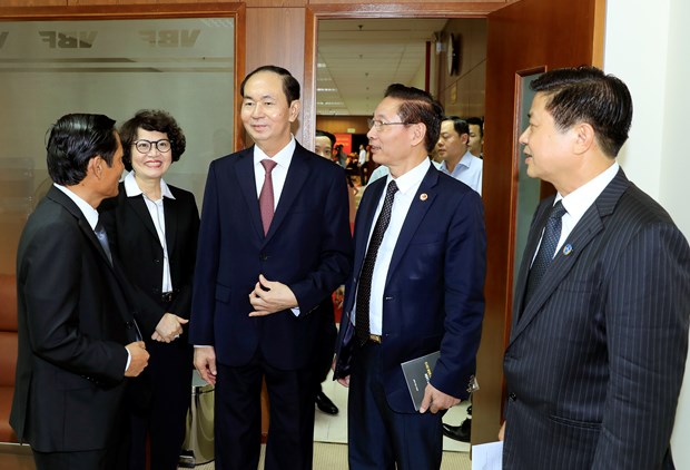 国家主席陈大光与越南律师协会举行工作会谈 hinh anh 1
