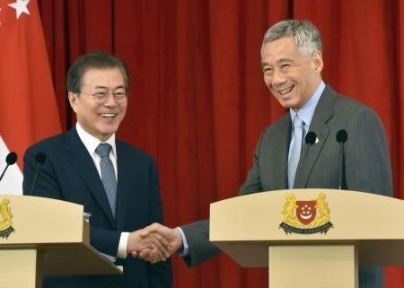 新加坡与韩国一致加强双边关系 hinh anh 1