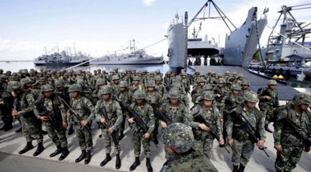 菲律宾与澳大利亚在苏禄海上展开联合军演 hinh anh 1