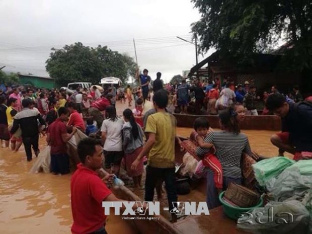 老挝水电站大坝坍塌事故： 东盟愿加强团结 协助老挝开展灾后重建 hinh anh 1