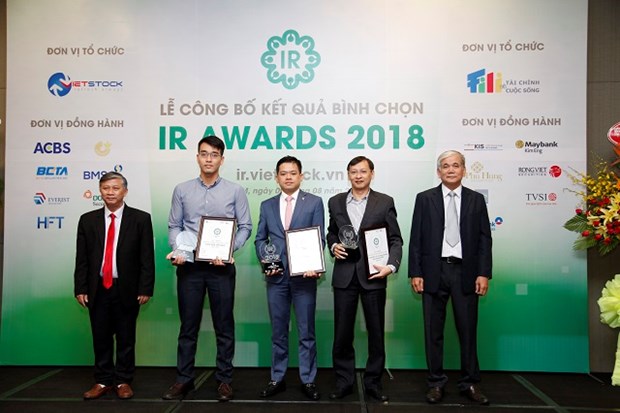 胡志明市45家上市企业被列入2018年“最佳投资者关系奖”评选名录 hinh anh 1