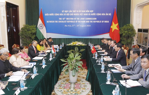 越南与印度混合委员会第十六次会议在河内召开 hinh anh 1