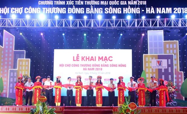 2018年越南红河平原-河南省贸易展会正式开展 hinh anh 1