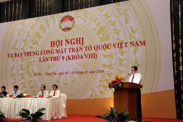 第八届越南祖国阵线中央委员会第九次会议今日拉开帷幕 hinh anh 2
