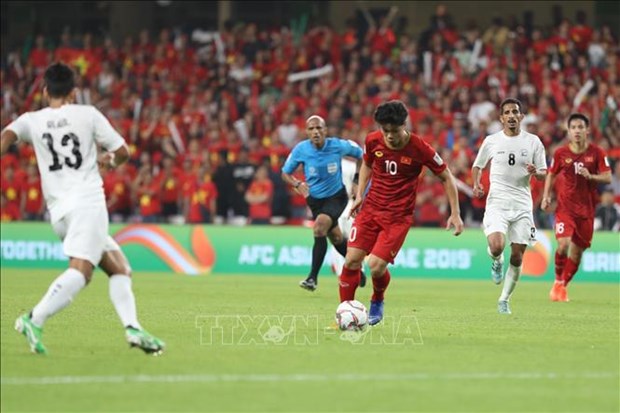 2019年阿联酋亚洲杯小组赛：越南队击败也门队 夺得D组第三名 hinh anh 2