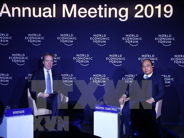 裴青山: 阮春福成功出席WEF Davos为2019年越南对外工作释放积极信号 hinh anh 2