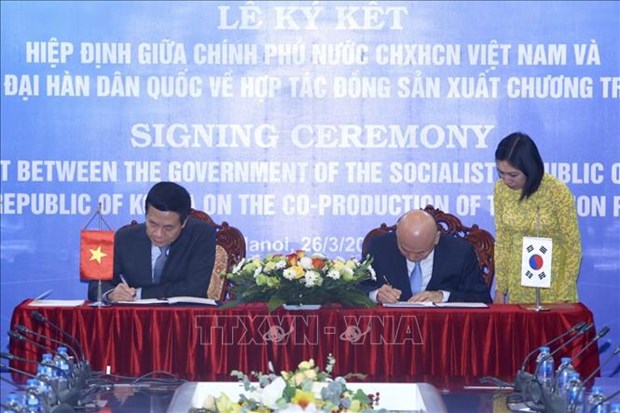 越南与韩国签署合作协议联合制作电视节目 hinh anh 1