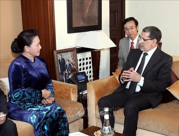 越南国会主席阮氏金银会见摩洛哥首相萨阿德丁·奥斯曼尼 hinh anh 1