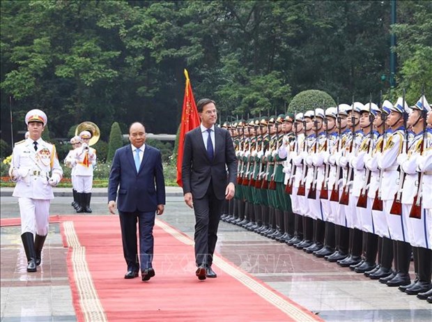 越南政府总理阮春福与荷兰首相马克·吕特举行会谈 hinh anh 1