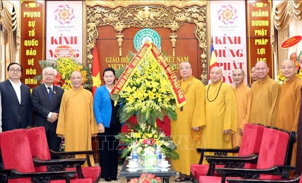 阮氏金银主席：越南佛教协会已成功举办2019年联合国卫塞节 hinh anh 2