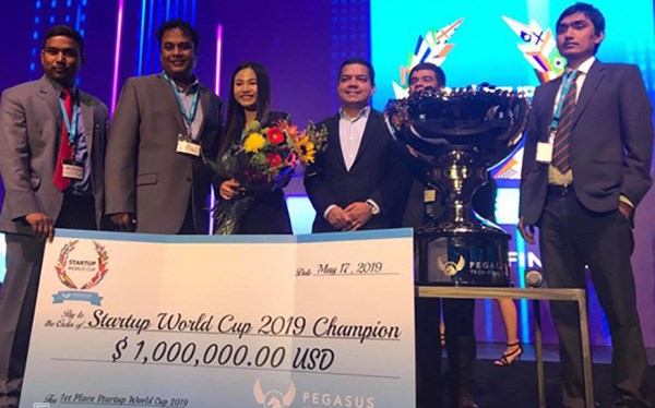 越南初创企业赢得2019创业世界杯冠军获100万美元投资奖励 hinh anh 1