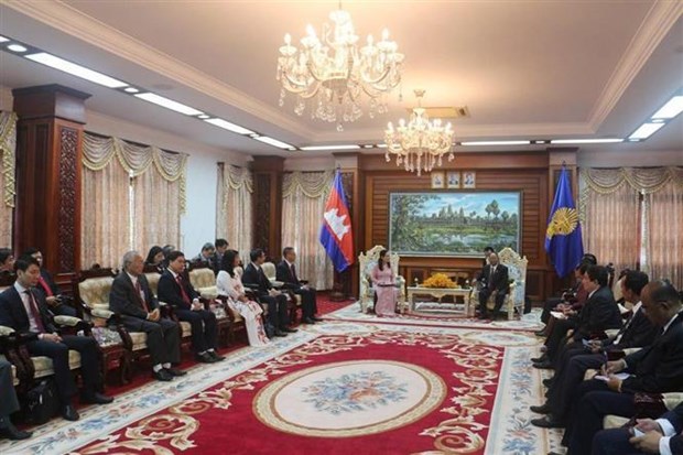 柬埔寨领导高度评价胡志明市的发展水平 hinh anh 1