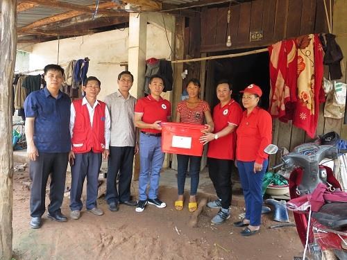 越南红十字会向西原和南部地区灾民提供救灾援助 hinh anh 1