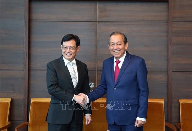 越南政府常务副总理张和平对新加坡进行正式访问 hinh anh 2