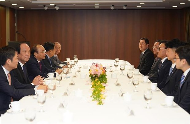 阮春福总理：越南发展潜力是韩企加大对越投资的有利条件 hinh anh 1