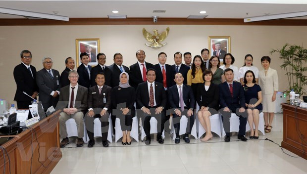 越南国家审计署代表团对印尼进行工作访问 hinh anh 1