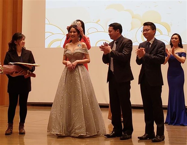 东京国际大学学生获得在日越南人选美比赛桂冠 hinh anh 1