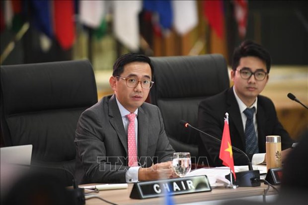 越南主持东亚峰会大使级会议机制2020年第一次会议 hinh anh 1