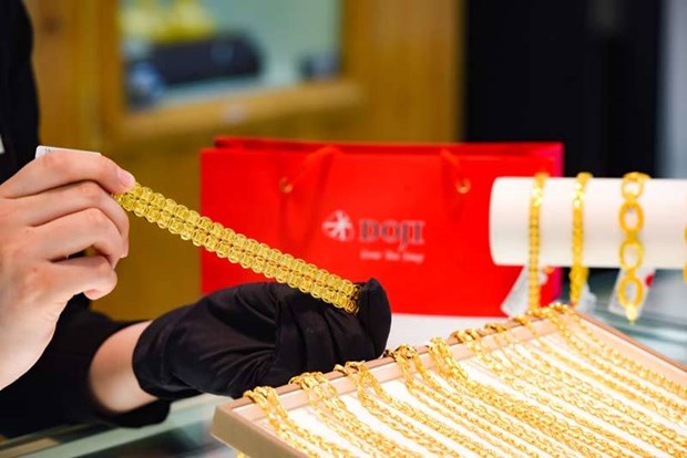 越南国内黄金价格保持在4800万越盾以上 hinh anh 1