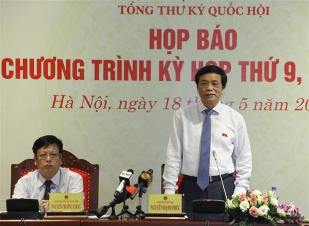 越南第十四届国会第九次会议将于5月20日上午开幕 hinh anh 1