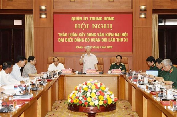 越共中央军委召开会议对越共军队第十一次代表大会文件草案提出意见 hinh anh 1