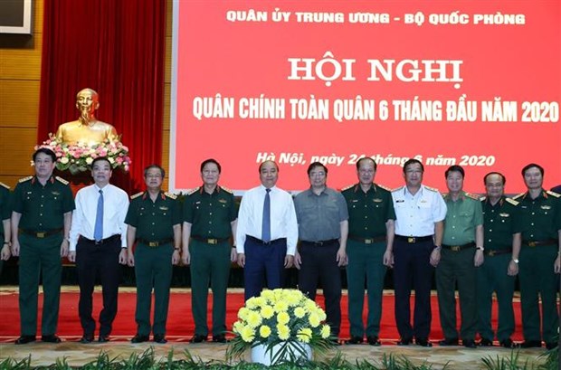 越南政府总理阮春福出席2020年上半年全军军政会议 hinh anh 1