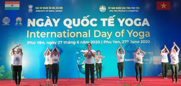 2020年第六届国际瑜伽日活动在富安省举行 hinh anh 1