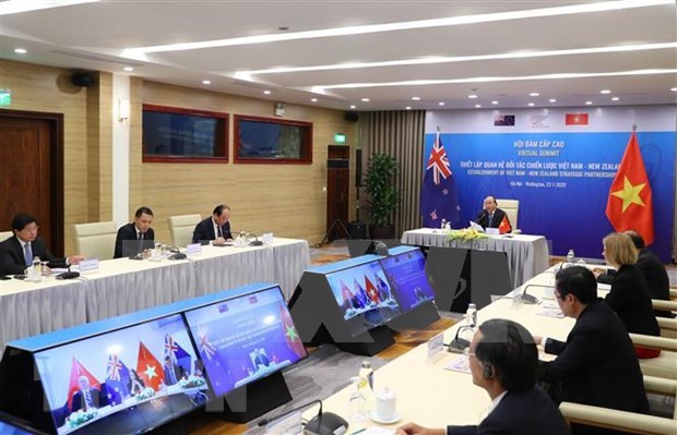 越南与新西兰关于建立战略伙伴关系的联合声明 hinh anh 1