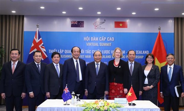 越南总理与新西兰总理举行视频会谈 正式将越新关系提升为战略伙伴关系 hinh anh 2