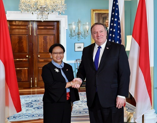 美国与印尼强调确保严格遵守有关东海国际法的目标 hinh anh 1