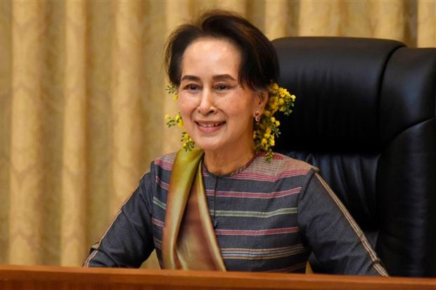 缅甸国务资政昂山素季公布第二届议会选举竞选计划 hinh anh 1