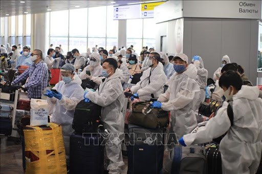 新冠肺炎疫情：在俄罗斯的逾340名越南公民安全回国 hinh anh 1