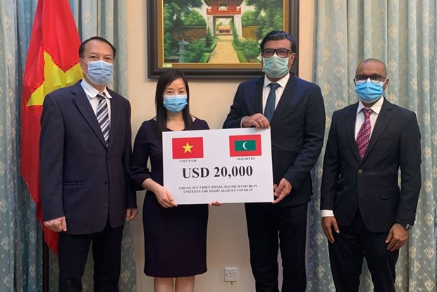 越南为马尔代夫捐赠防疫资金 hinh anh 1