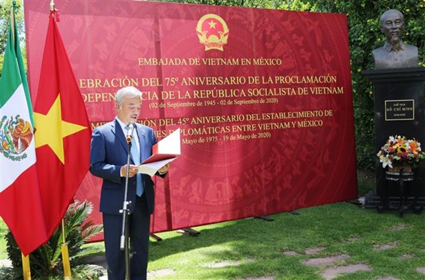 越南驻墨西哥大使馆举行国庆庆祝活动 hinh anh 2