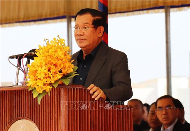 柬埔寨首相将主持柬越新边境口岸的竣工仪式 hinh anh 1