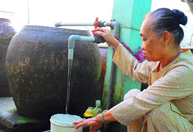 隆安省力争2025年65%家庭能够使用清洁用水 hinh anh 1